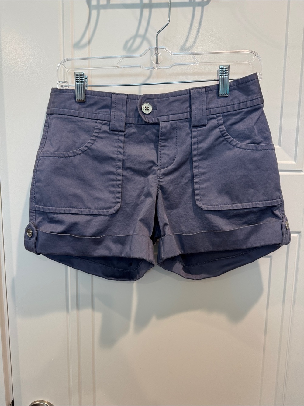 Banana Republic Women's Cargo Shorts in Slate Blue
